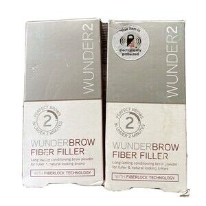 Wunder2 Wunder Brow Fiber Filler Burnette  0.07 oz EACH Lot Of 2 New